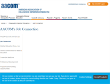 Tablet Screenshot of jobs.aacom.org